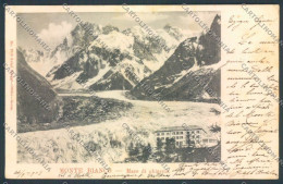 Aosta Monte Bianco Ghiacciaio FORO Cartolina ZQ5087 - Aosta