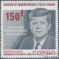 Kongo (Kinshasa) 213 (kompl.Ausg.) Postfrisch 1964 Präsident Kennedy - Mint/hinged