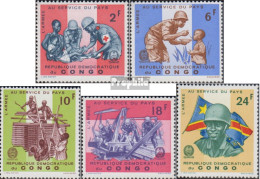 Kongo (Kinshasa) 275-279 (kompl.Ausg.) Postfrisch 1966 Einsatz Der Armee - Nuovi