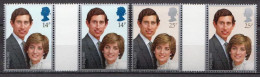 Great Britain MNH Set In Gutter Pairs - Königshäuser, Adel