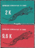Kongo (Kinshasa) 314-315 (kompl.Ausg.) Postfrisch 1968 Leopard - Nuevas/fijasellos