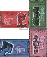 Kongo (Kinshasa) 254-257 (kompl.Ausg.) Postfrisch 1966 Weltfestival Kunst - Mint/hinged