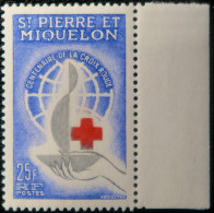 R2253/688 - S.P.M. - 1963 - Croix-rouge - N°369 NEUF* BdF - Nuevos