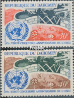 Dahomey 411-412 (kompl.Ausg.) Postfrisch 1970 UNO - Benin - Dahomey (1960-...)