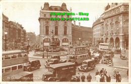 R430223 Piccadilly Circus. London. H6049. Carbotone Postcard. Valentines. 1951 - Sonstige & Ohne Zuordnung