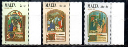 MALTA 1983 CHRISTMAS NATALE NOEL WEIHNACHTEN NAVIDAD NATAL COMPLETE SET SERIE COMPLETA MNH - Malte