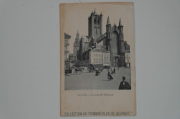 CPA Sépia GAND Eglise St Nicolas - Collection Touring Club Belgique - CHA02 - Gent
