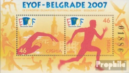 Serbien Block3 (kompl.Ausg.) Postfrisch 2007 Olympisches Sommerfestival - Serbie