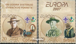 Serbien 196Do-197Do (kompl.Ausg.) Postfrisch 2007 Pfadfinder - Serbia