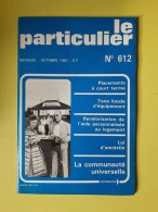 Le Particulier Nº612 / Octobre 1981 - Non Classés