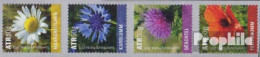 Luxemburg 2075-2078 Viererstreifen (kompl.Ausg.) Postfrisch 2015 Feldblumen - Unused Stamps