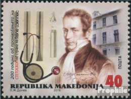 Makedonien 768 (kompl.Ausg.) Postfrisch 2016 Rene Laennec - Macedonië