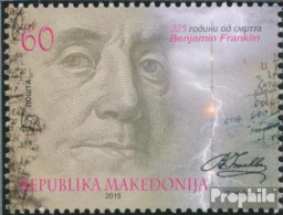 Makedonien 726 (kompl.Ausg.) Postfrisch 2015 Benjamin Franklin - Makedonien