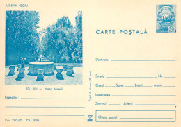 Postal Stationery Postcard Romania Targu Jiu Brancusi Silence Table - Rumania