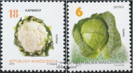 Makedonien 706,708 (kompl.Ausg.) Postfrisch 2014 Gemüse - Macedonië