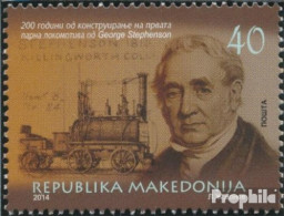 Makedonien 691 (kompl.Ausg.) Postfrisch 2014 Eisenbahn - Macedonië