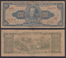 Brasilien - Brazil 200 Cruzaros (1955/59) Pick 154c Sig.7 VG (5)  (31028 - Other - America