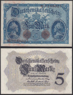 Darlehnskassenschein 5 Mark 1914 7-stellig Ro 48b Serie N AUNC (1-)     (31092 - Sonstige & Ohne Zuordnung