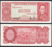 Bolivien - Bolivia 100 Bolivianos 1962 XF+ (2+) Pick 164A    (31096 - Andere - Amerika