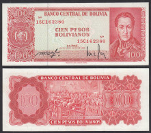 Bolivien - Bolivia 100 Bolivianos 1962 UNC (1) Pick 164A    (31097 - Otros – América