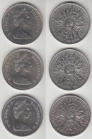 Grossbritannien UK 3 Stück Münzen Geburtstags Der Königin Mutter 1980  (31692 - Sonstige & Ohne Zuordnung