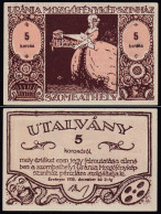 Ungarn - Hungary 5 Korona Szombathely 1920 Uránia Mozgófényképszinház  (31458 - Ungheria