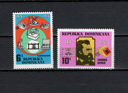 Dominican Republic 1976 Space, Telephone Centenary Set Of 2 MNH - Amérique Du Nord