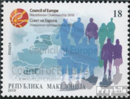 Makedonien 543 (kompl.Ausg.) Postfrisch 2010 Europarat - Macedonië