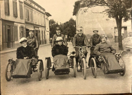 Moto Ancienne De Marque Modèle Type ? * Motos Motocyclette * RARE Photo Ancienne 17.5x13cm * Castanet Tolosan ? - Motorfietsen