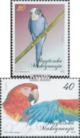 Makedonien 540-541 (kompl.Ausg.) Postfrisch 2010 Papageien - Macedonia