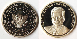 Medaille 35th. US President J.F.Kennedy Ø 40 Mm Ca. 32 Gramm 1961-1963    (P447 - Zonder Classificatie