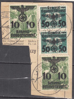 1940 GENERALGOUVERNEMENT -  POLAND OCCUPATION U.a. 2 X Mi 35 Auf Briefstück - Occupation 1938-45