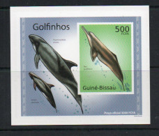 DOLPHINS - GUINEA BISSAU - INTA GEOFFRENSIS  PROOF CARD UNUSED  - Dolphins