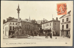 Montluel La Place Carnot Publicité Coiffeur - Montluel