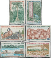 Zentralafrikanische Republik 387-392 (kompl.Ausg.) Postfrisch 1975 Holzindustrie - Central African Republic