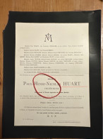 Paul Huart Ingenieur Professeur Ecole Agricole De Bahia Bresil *1880 Mons +1914 San Bento Das Lagos Victims Fievre Jaune - Obituary Notices