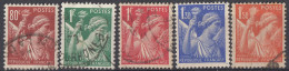 FRANCE - 1939/1941 -  Serie Completa Usata Formata Da 5 Valori: Yvert 431/435. - 1939-44 Iris