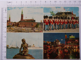 Copenhagen, København  - The City Hall Square By Day And Night, The Little Mermaid, The Royal Guard - Denemarken