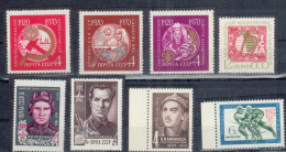 RUSSIA USSR 1970 Sc#3703, 3713, 3715,3719,  3750-51, 3811, Selection Of Stamps. MNH - Nuevos