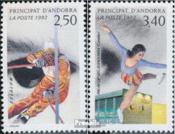 Andorra - Französische Post 434-435 (kompl.Ausg.) Postfrisch 1992 Winterspiele - Ungebraucht