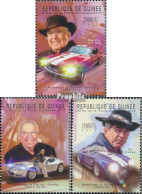 Guinea 9356-9358 (kompl. Ausgabe) Postfrisch 2012 Caroll Shelby (1923-2012) - Guinea (1958-...)