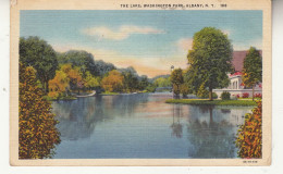 A70.Vintage US Postcard.The Lake,Washington Park.Albany,New York - Albany