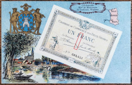 CARTE POSTALE Billet 1 Franc Chambre De Commerce Des DEUX SEVRES - Autres & Non Classés