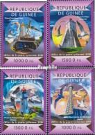 Guinea 11007-11010 (kompl. Ausgabe) Postfrisch 2015 Leuchttürme Aus Aller Welt - Guinea (1958-...)