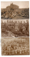 (Régiments) 447, Lot De 3 Cartes Photo, 508e RCC Et 2e BCP Bataillon De Chasseurs à Pied Sur Un Tank - Regiments