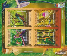 Guinea 10932-10935 Kleinbogen (kompl. Ausgabe) Postfrisch 2015 Kolibris - República De Guinea (1958-...)