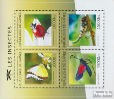 Guinea 10672-10675 Kleinbogen (kompl. Ausgabe) Postfrisch 2014 Insekten - Guinée (1958-...)