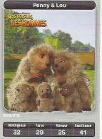 *Carte DreamWorks Carrefour: Nos Voisins LES HOMMES . N° 203 / 216: Penny & Lou - Disney