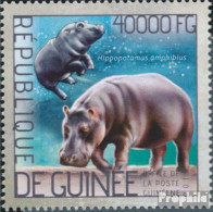 Guinea 10382 (kompl. Ausgabe) Postfrisch 2014 Nilpferd - Guinée (1958-...)