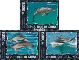 Guinea 10267-10269 (kompl. Ausgabe) Postfrisch 2014 Delfine - Guinee (1958-...)